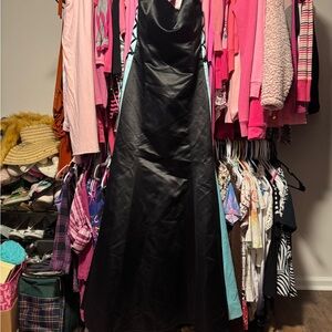 Jessica McClintock Black and Teal Dress